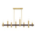 Livex Lighting - 46868-12 - Eight Light Chandelier - Helsinki - Satin Brass with Bronze Accents