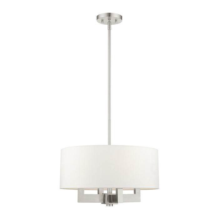 Livex Lighting - 48784-91 - Four Light Chandelier - Cresthaven - Brushed Nickel