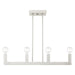 Livex Lighting - 49213-91 - Four Light Linear Chandelier - Solna - Brushed Nickel