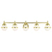 Livex Lighting - 5715-02 - Five Light Vanity - Oldwick - Polished Brass