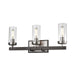 DVI Lighting - DVP38643BN+BAW-CL - Three Light Vanity - Okanagan - Buffed Nickel/Barnwood On Metal w/ Clear Glass