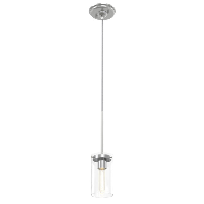 DVI Lighting - DVP9051BN-CL - One Light Pendant - Erin - Buffed Nickel w/ Clear Glass