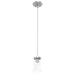 DVI Lighting - DVP9051BN-CL - One Light Pendant - Erin - Buffed Nickel w/ Clear Glass