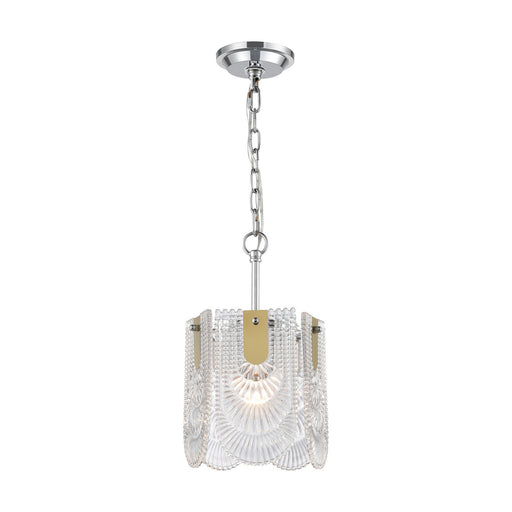 ELK Home - D4176 - One Light Mini Pendant - Darjeeling - Clear, Polished Chrome, Polished Chrome