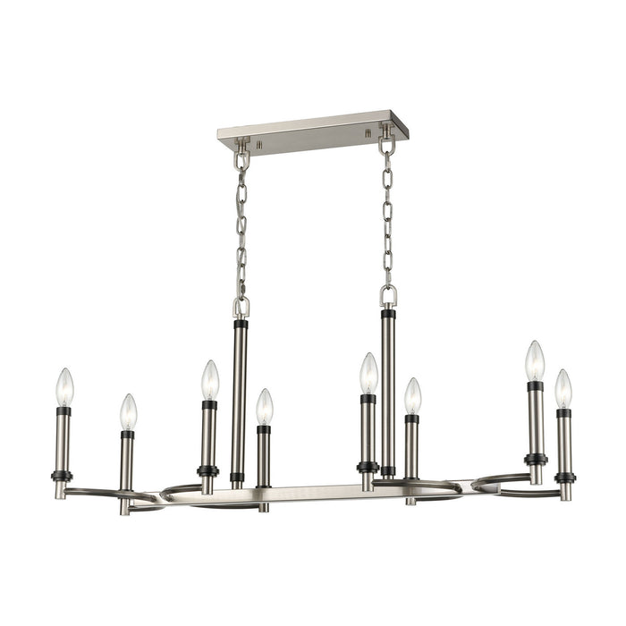 ELK Home - D4341 - Eight Light Chandelier - Sunsphere - Satin Nickel