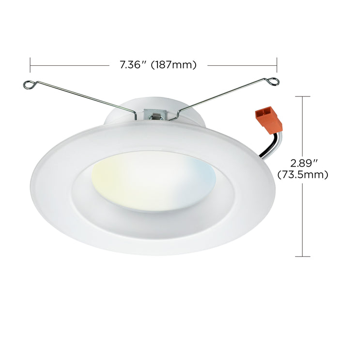 LED Downlight in White finish, WiFi Smart LED Recessed Downlight, Works with Siri, Alexa, Google Assistant, SmartThings