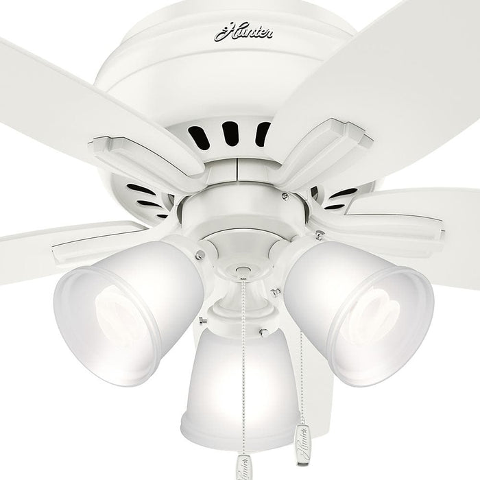 Hunter 42" Newsome Ceiling Fan with 3-Light LED Light Kit and Pull Chains