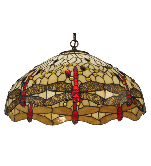 Three Light Pendant from the Tiffany Hanginghead Dragonfly collection in Crystal finish
