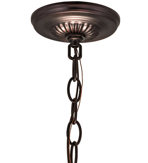 Six Light Pendant Hardware from the Cilindro collection in Mahogany Bronze finish