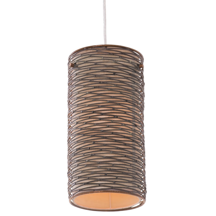 One Light Mini Pendant from the Flow collection in Hammered Ore finish