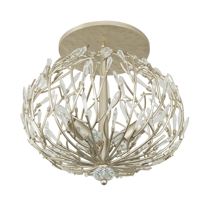 Three Light Ceiling Mount from the Bask collection in Gold Dust finish