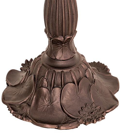 One Light Table Base from the Lily collection in Mahogany Bronze finish