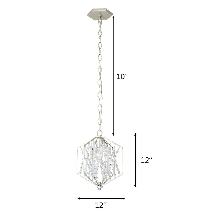 One Light Mini Pendant from the Chelsea collection in Silverado finish