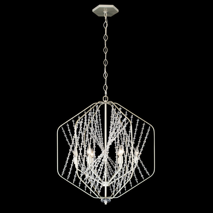 Six Light Pendant from the Chelsea collection in Silverado finish