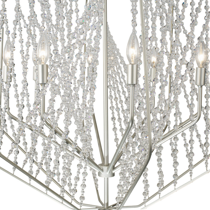 Six Light Pendant from the Chelsea collection in Silverado finish