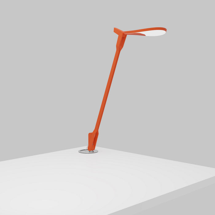 LED Desk Lamp from the Splitty collection in Matte Orange finish