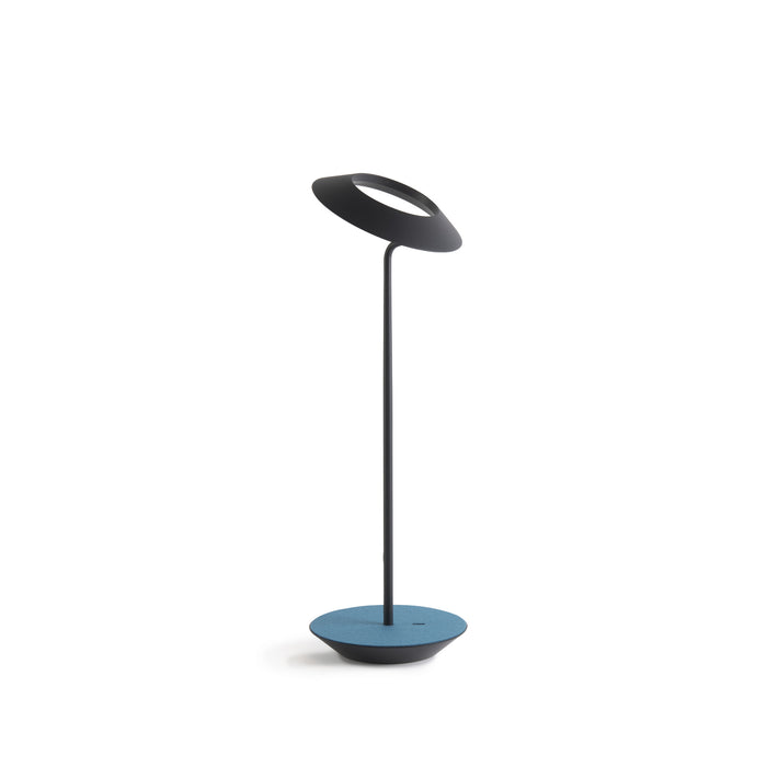 LED Desk Lamp from the Royyo collection in Matte Black, Azure Felt finish