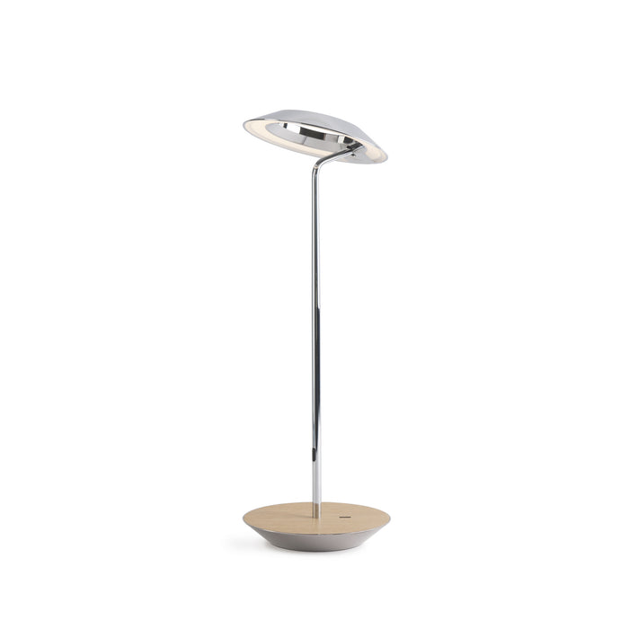 LED Desk Lamp from the Royyo collection in Chrome, White Oak finish