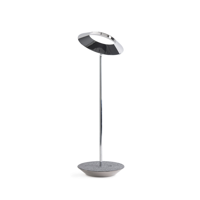 LED Desk Lamp from the Royyo collection in Chrome, Oxford Felt finish