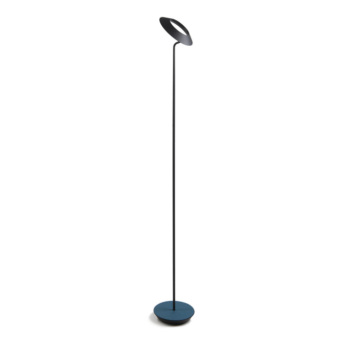 LED Floor Lamp from the Royyo collection in Matte Black, Azure Felt finish
