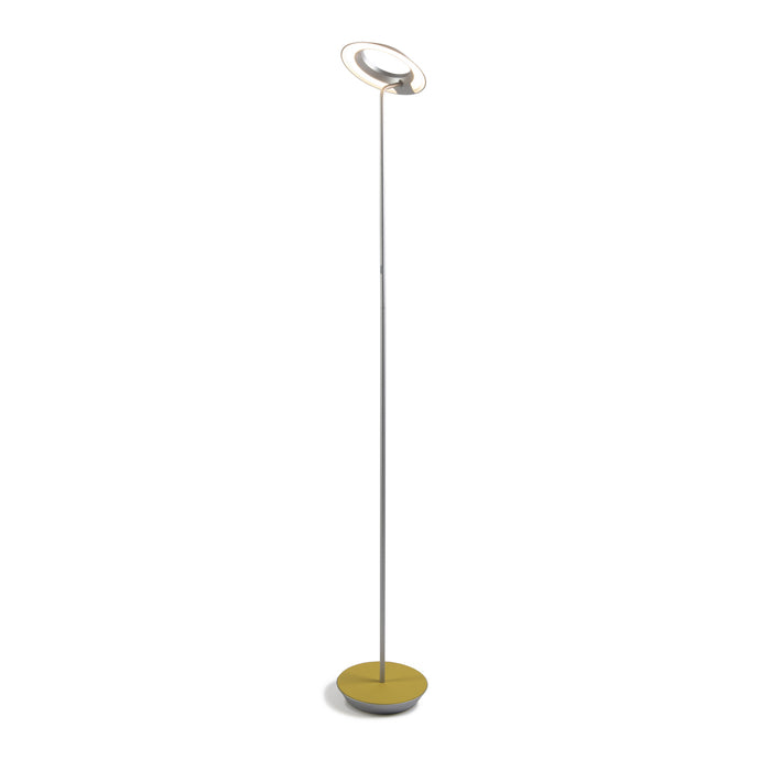 LED Floor Lamp from the Royyo collection in Silver, Honeydew Felt finish
