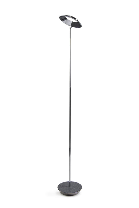 LED Floor Lamp from the Royyo collection in Chrome, Oxford Felt finish