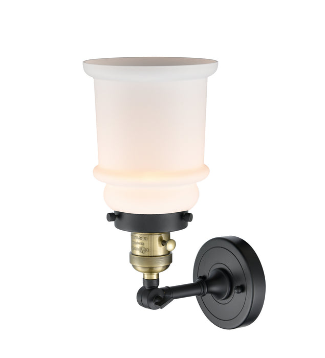 One Light Wall Sconce from the Franklin Restoration collection in Black Antique Brass finish
