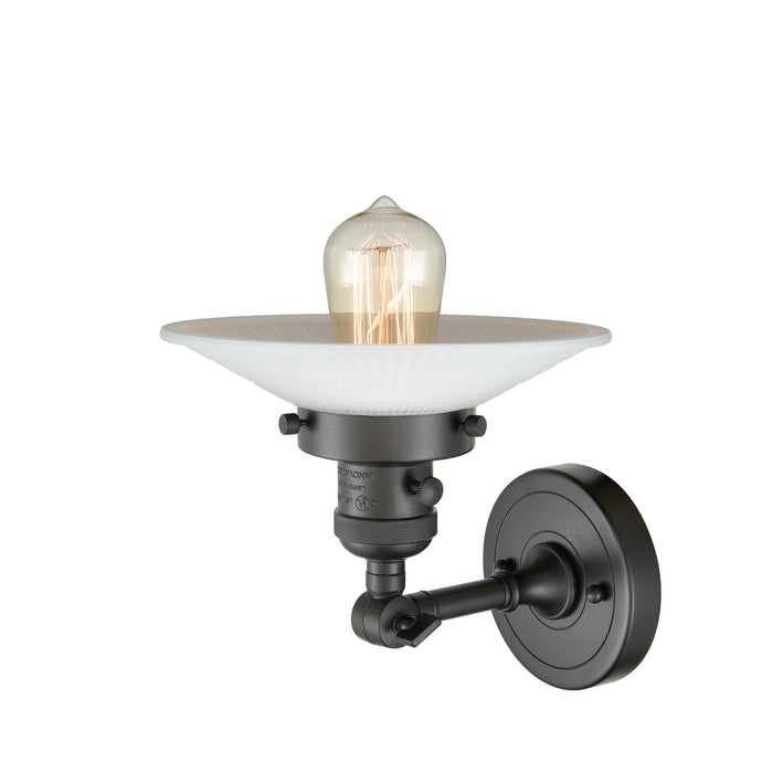 One Light Wall Sconce from the Franklin Restoration collection in Oil Rubbed Bronze finish