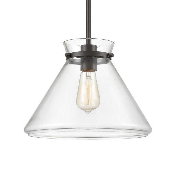 One Light Mini Pendant from the Mickley collection in Oil Rubbed Bronze finish