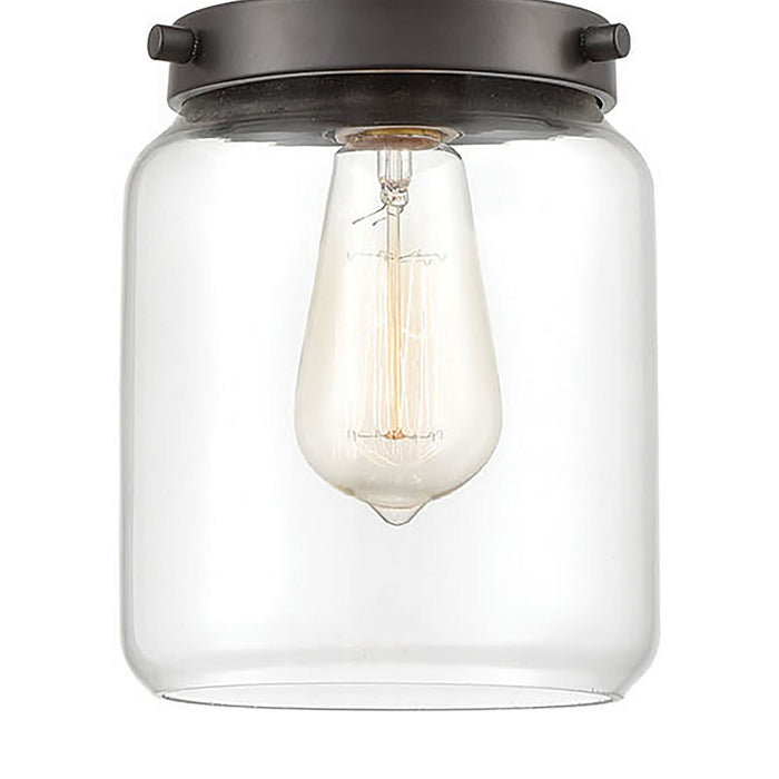 One Light Mini Pendant from the Mason collection in Oil Rubbed Bronze finish