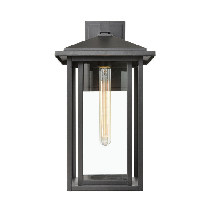 One Light Wall Sconce from the Solitude collection in Matte Black finish