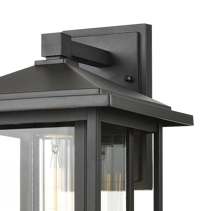 One Light Wall Sconce from the Solitude collection in Matte Black finish