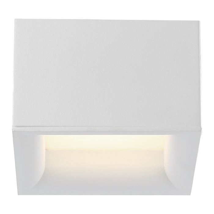 LED Flush Mount from the Bloc collection in White finish