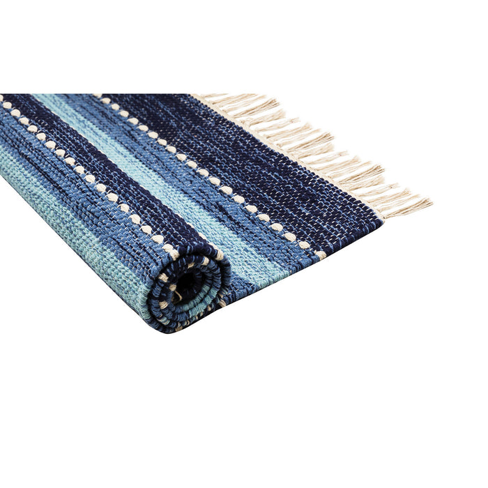 Rug in Blue, Soft Denim, Crema, Soft Denim, Crema finish