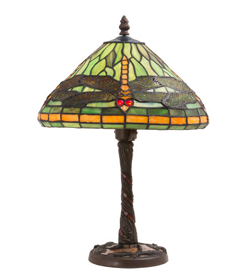 One Light Table Lamp from the Dragonfly collection in Mahogany Bronze finish