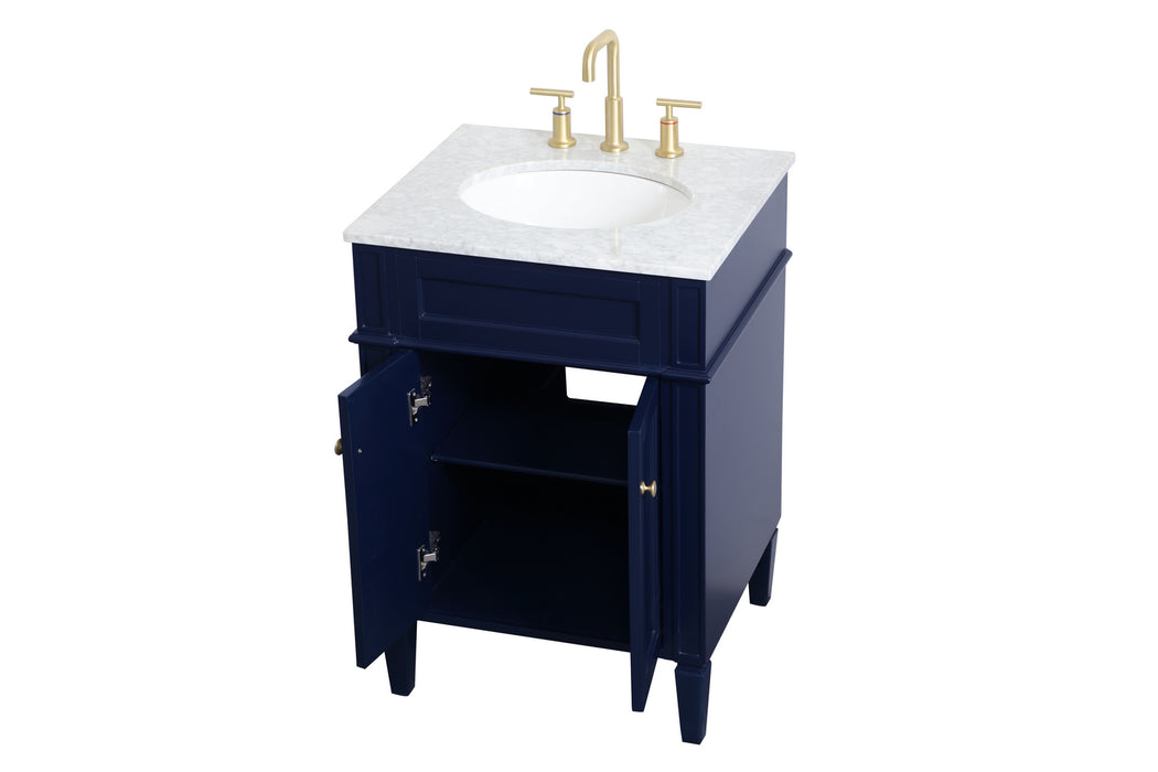 Single Bathroom Vanity from the Williams collection in Blue finish