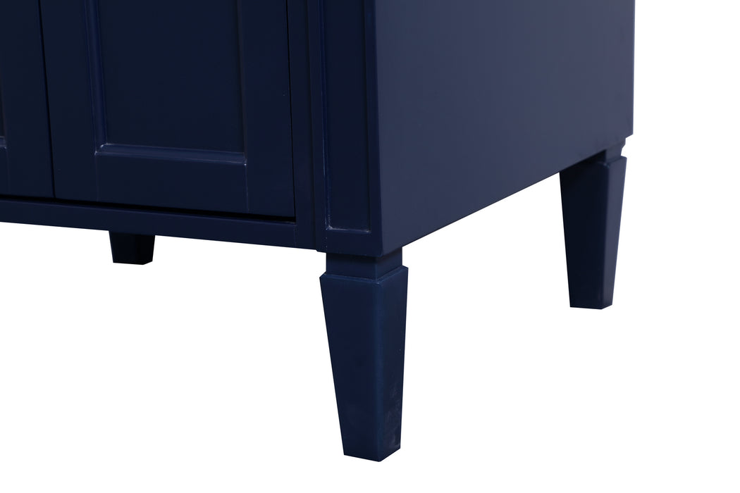 Single Bathroom Vanity from the Williams collection in Blue finish