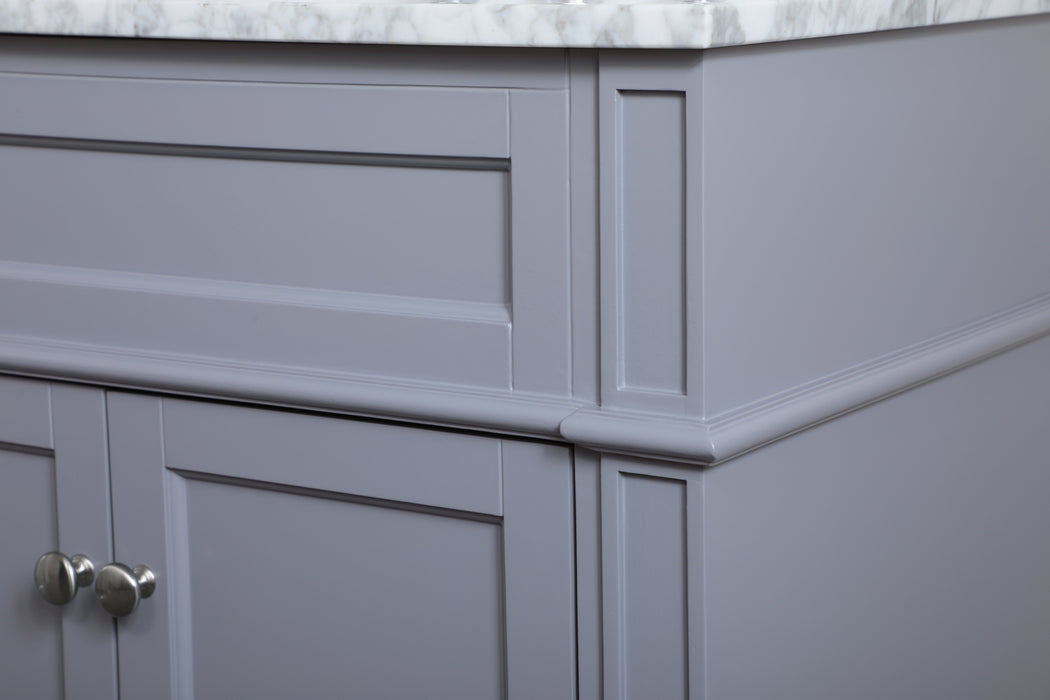 Single Bathroom Vanity from the Williams collection in Grey finish