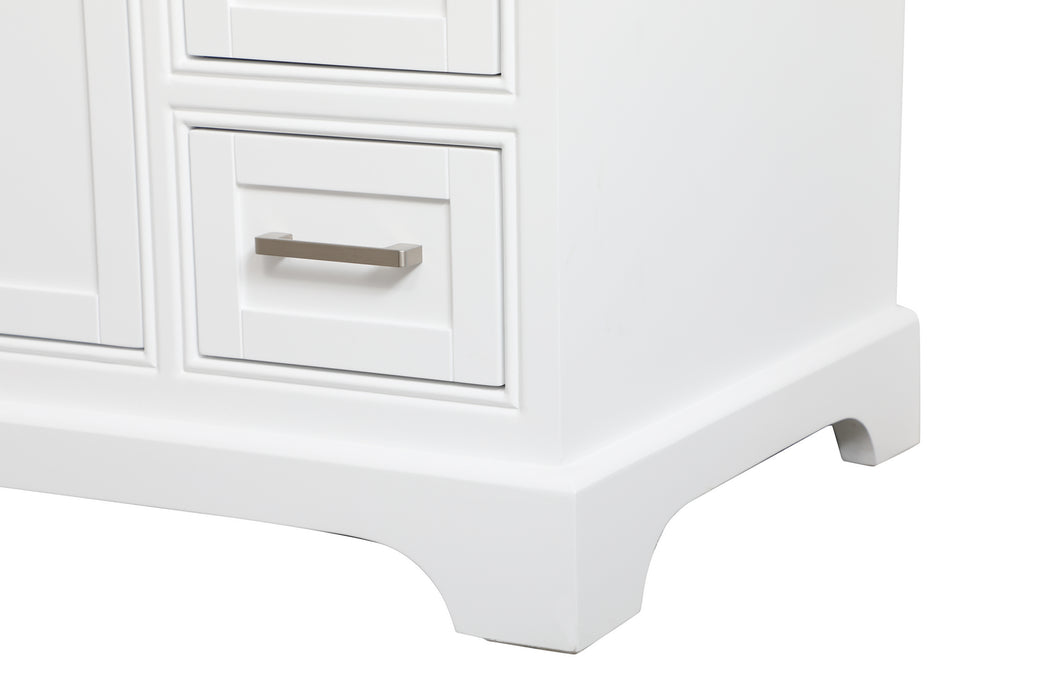 Single Bathroom Vanity from the Aaron collection in White finish