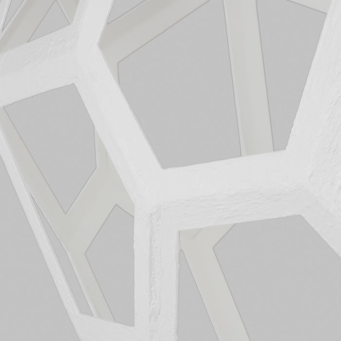 One Light Pendant from the Feccetta collection in Paper Mache White finish