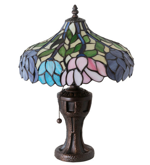 One Light Table Lamp from the Wisteria collection in Mahogany Bronze finish