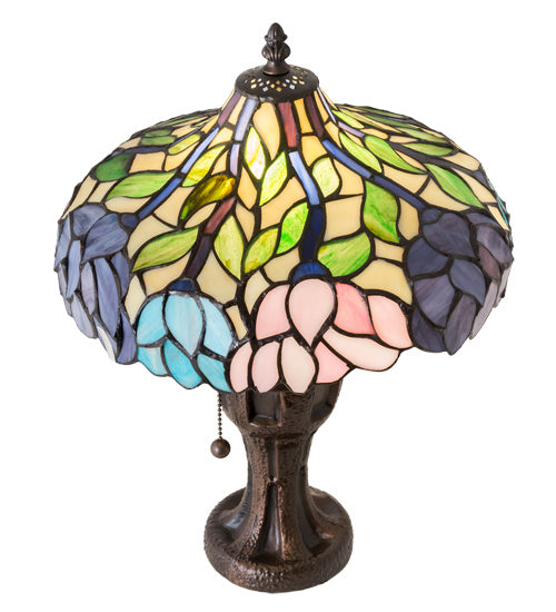 One Light Table Lamp from the Wisteria collection in Mahogany Bronze finish