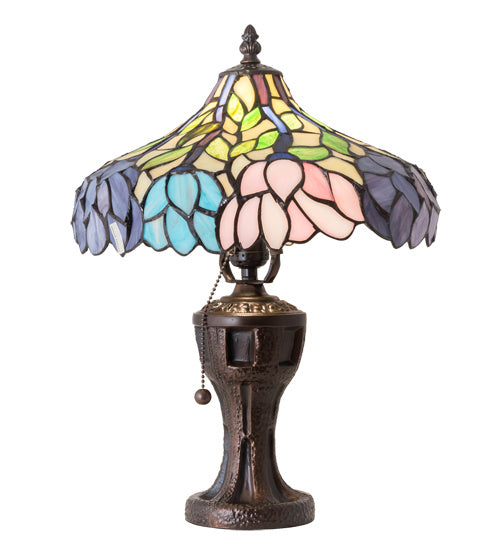 One Light Table Lamp from the Wisteria collection in Mahogany Bronze finish