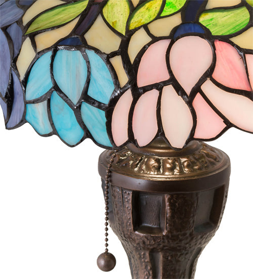 One Light Table Lamp from the Wisteria collection in Mahogany Bronze finish