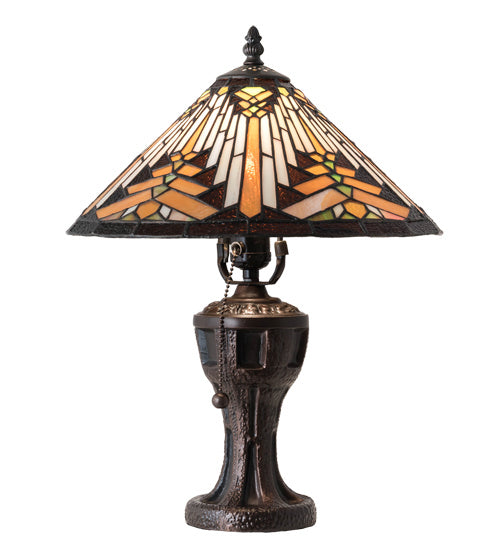 One Light Table Lamp from the Nuevo Mission collection in Mahogany Bronze finish