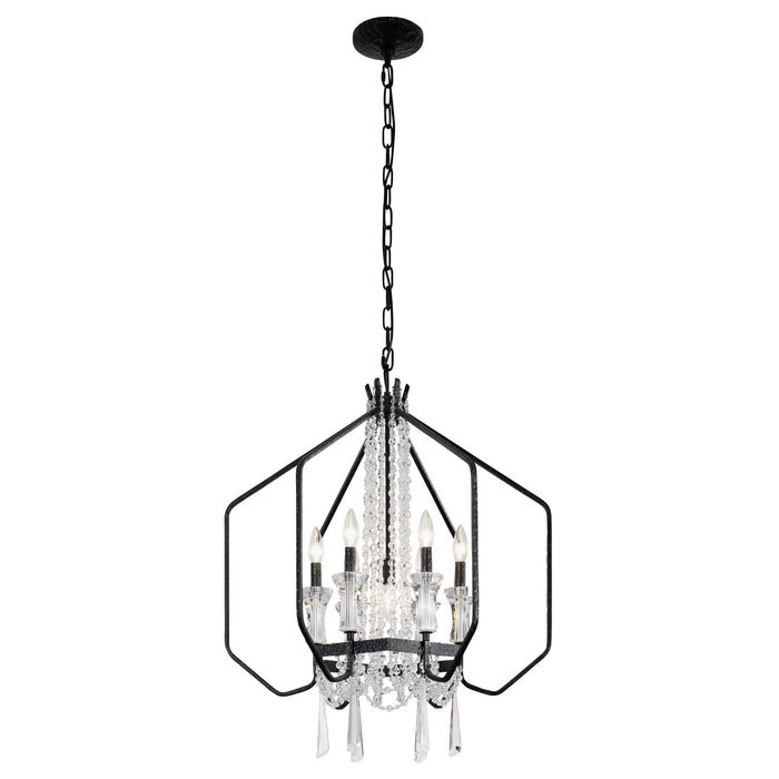 Seven Light Pendant from the Barcelona collection in Onyx finish