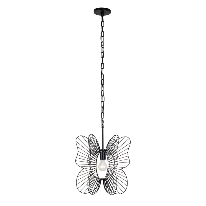 One Light Mini Pendant from the Monarch collection in Black finish