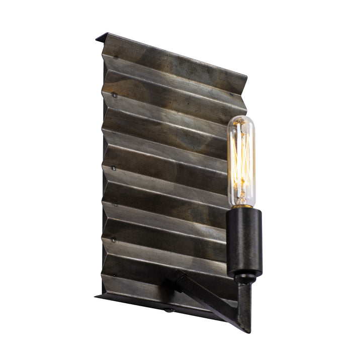 One Light Wall Sconce from the Flynne collection in Artistic Fired Steel finish