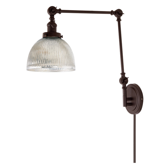 One Light Swing Arm Wall Sconce from the Soho collection in Oil Rubbed Bronze finish