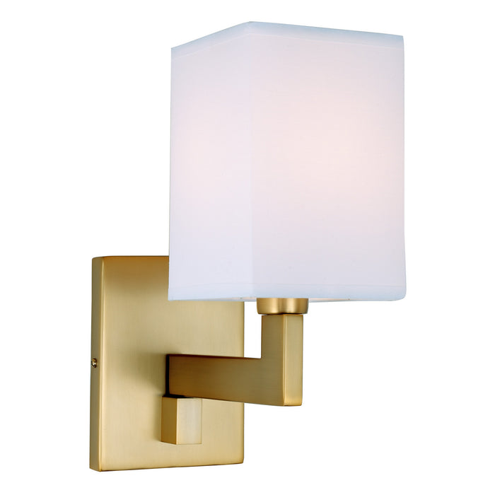 One Light Swing Arm Wall Sconce from the Allston collection in Satin Brass finish